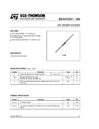 Datasheet BZV47C15 manufacturer STMicroelectronics
